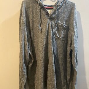 Lucky Brand Charcoal Hoodie Shirt